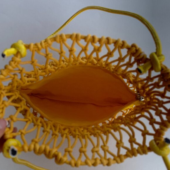 Boho Shoulder Bag /Yellow Rope/ Beachy / Island Handbag- NWT - Picture 10 of 10